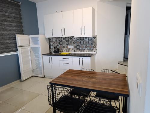 kitchen and dining area